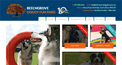 Desktop Screenshot of beechgrovedoggyfunpark.com